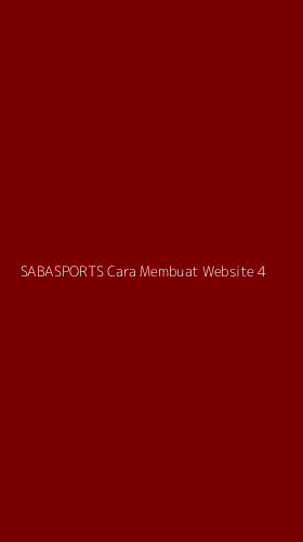 Tampilan Antarmuka Aplikasi Sabasports Cara Membuat Website - 4