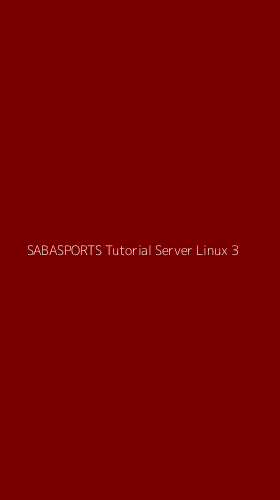 Tampilan Antarmuka Aplikasi Sabasports Tutorial Server Linux - 3
