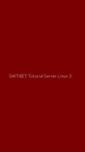Tampilan Antarmuka Aplikasi Saktibet Tutorial Server Linux - 3