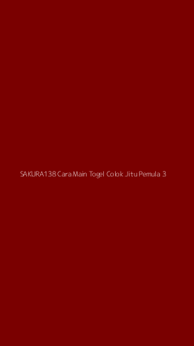 Tampilan Antarmuka Aplikasi Sakura138 Cara Main Togel Colok Jitu Pemula - 3