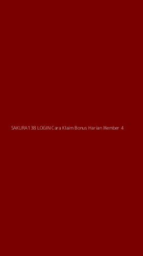 Tampilan Antarmuka Aplikasi Sakura138 Login Cara Klaim Bonus Harian Member - 4