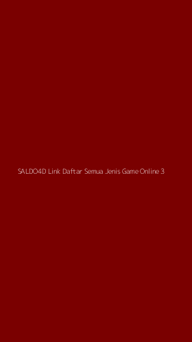 Tampilan Antarmuka Aplikasi Saldo4d Link Daftar Semua Jenis Game Online - 3