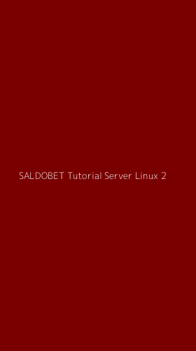 Tampilan Antarmuka Aplikasi Saldobet Tutorial Server Linux - 2
