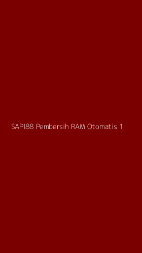 Tampilan Antarmuka Aplikasi Sapi88 Pembersih Ram Otomatis - 1