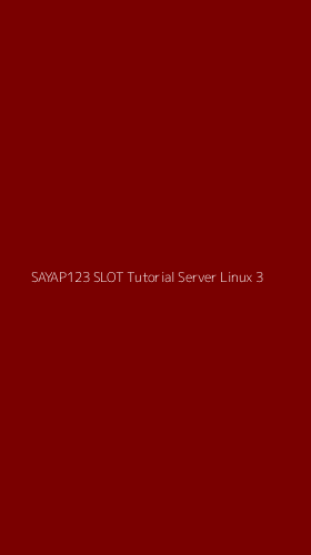 Tampilan Antarmuka Aplikasi Sayap123 Slot Tutorial Server Linux - 3