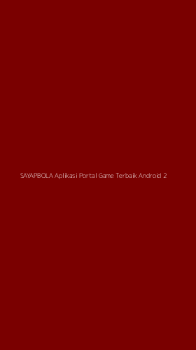 Tampilan Antarmuka Aplikasi Sayapbola Aplikasi Portal Game Terbaik Android - 2
