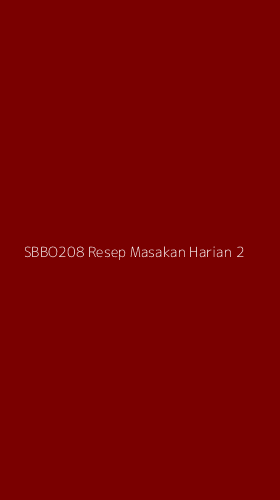 Tampilan Antarmuka Aplikasi Sbbo208 Resep Masakan Harian - 2