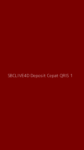 Tampilan Antarmuka Aplikasi Sbclive4d Deposit Cepat Qris - 1