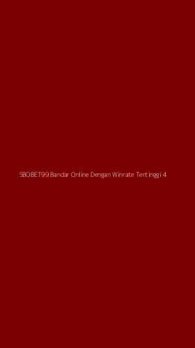 Tampilan Antarmuka Aplikasi Sbobet99 Bandar Online Dengan Winrate Tertinggi - 4