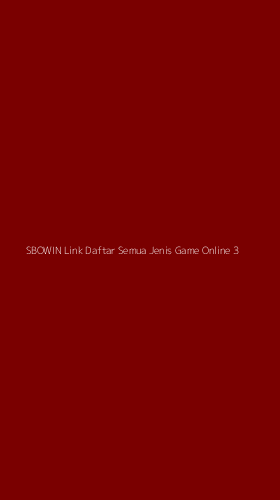 Tampilan Antarmuka Aplikasi Sbowin Link Daftar Semua Jenis Game Online - 3