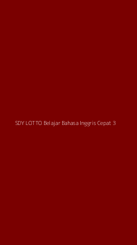 Tampilan Antarmuka Aplikasi Sdy Lotto Belajar Bahasa Inggris Cepat - 3