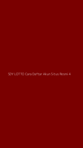 Tampilan Antarmuka Aplikasi Sdy Lotto Cara Daftar Akun Situs Resmi - 4
