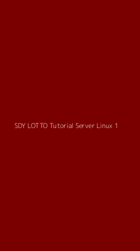 Tampilan Antarmuka Aplikasi Sdy Lotto Tutorial Server Linux - 1