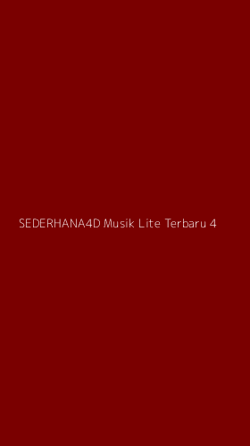 Tampilan Antarmuka Aplikasi Sederhana4d Musik Lite Terbaru - 4
