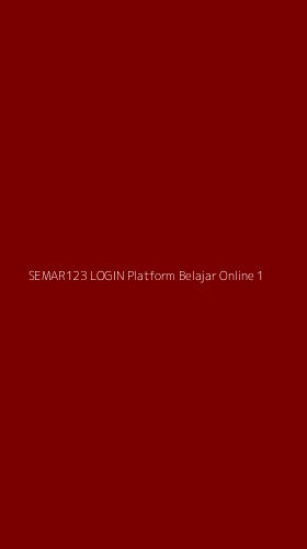 Tampilan Antarmuka Aplikasi Semar123 Login Platform Belajar Online - 1