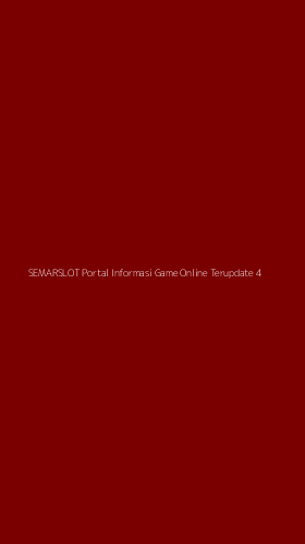 Tampilan Antarmuka Aplikasi Semarslot Portal Informasi Game Online Terupdate - 4