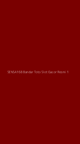 Tampilan Antarmuka Aplikasi Sensa168 Bandar Toto Slot Gacor Resmi - 1