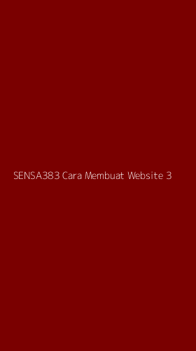 Tampilan Antarmuka Aplikasi Sensa383 Cara Membuat Website - 3