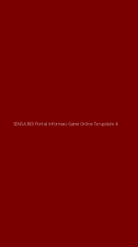 Tampilan Antarmuka Aplikasi Sensa383 Portal Informasi Game Online Terupdate - 4