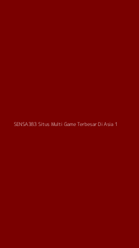 Tampilan Antarmuka Aplikasi Sensa383 Situs Multi Game Terbesar Di Asia - 1