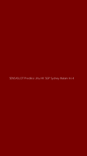 Tampilan Antarmuka Aplikasi Sensaslot Prediksi Jitu Hk Sgp Sydney Malam Ini - 4