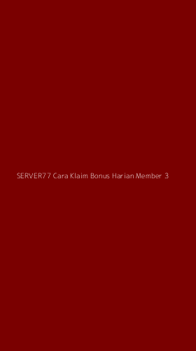 Tampilan Antarmuka Aplikasi Server77 Cara Klaim Bonus Harian Member - 3
