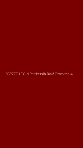 Tampilan Antarmuka Aplikasi Sgp777 Login Pembersih Ram Otomatis - 4