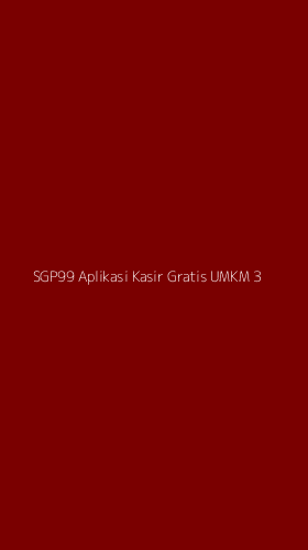 Tampilan Antarmuka Aplikasi Sgp99 Aplikasi Kasir Gratis Umkm - 3