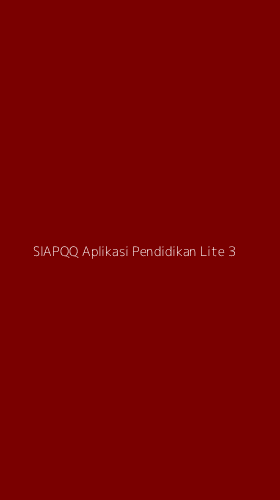 Tampilan Antarmuka Aplikasi Siapqq Aplikasi Pendidikan Lite - 3