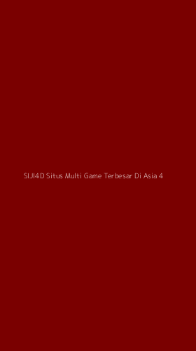 Tampilan Antarmuka Aplikasi Siji4d Situs Multi Game Terbesar Di Asia - 4