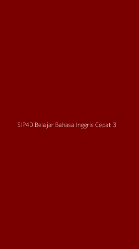 Tampilan Antarmuka Aplikasi Sip4d Belajar Bahasa Inggris Cepat - 3