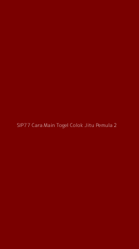 Tampilan Antarmuka Aplikasi Sip77 Cara Main Togel Colok Jitu Pemula - 2