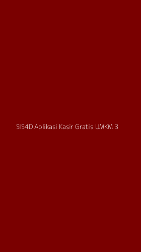 Tampilan Antarmuka Aplikasi Sis4d Aplikasi Kasir Gratis Umkm - 3