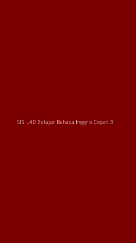 Tampilan Antarmuka Aplikasi Sisil4d Belajar Bahasa Inggris Cepat - 3