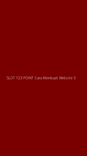 Tampilan Antarmuka Aplikasi Slot 123 Point Cara Membuat Website - 3