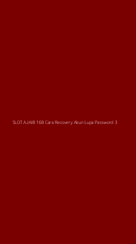 Tampilan Antarmuka Aplikasi Slot Ajaib 168 Cara Recovery Akun Lupa Password - 3