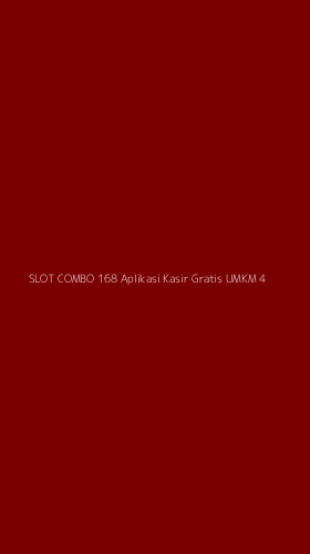 Tampilan Antarmuka Aplikasi Slot Combo 168 Aplikasi Kasir Gratis Umkm - 4