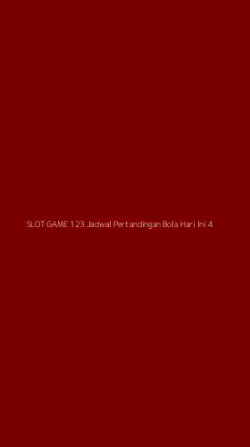 Tampilan Antarmuka Aplikasi Slot Game 123 Jadwal Pertandingan Bola Hari Ini - 4