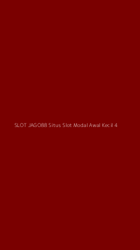 Tampilan Antarmuka Aplikasi Slot Jago88 Situs Slot Modal Awal Kecil - 4