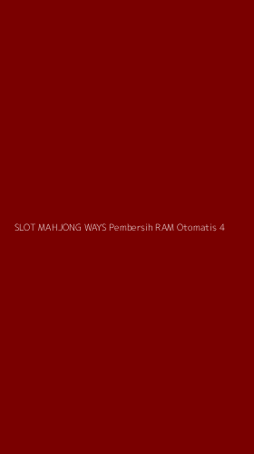 Tampilan Antarmuka Aplikasi Slot Mahjong Ways Pembersih Ram Otomatis - 4