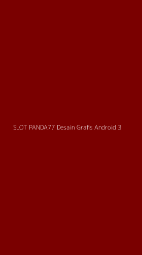 Tampilan Antarmuka Aplikasi Slot Panda77 Desain Grafis Android - 3