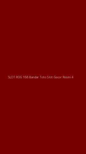 Tampilan Antarmuka Aplikasi Slot Rog 168 Bandar Toto Slot Gacor Resmi - 4