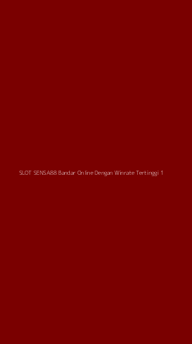 Tampilan Antarmuka Aplikasi Slot Sensa88 Bandar Online Dengan Winrate Tertinggi - 1