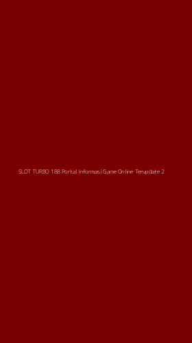 Tampilan Antarmuka Aplikasi Slot Turbo 188 Portal Informasi Game Online Terupdate - 2
