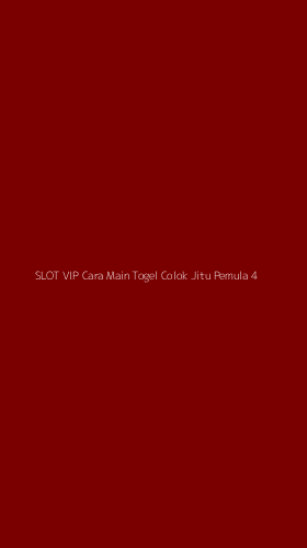 Tampilan Antarmuka Aplikasi Slot Vip Cara Main Togel Colok Jitu Pemula - 4