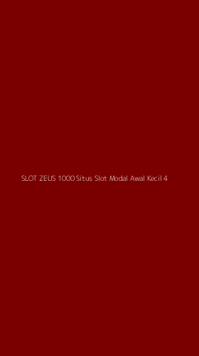 Tampilan Antarmuka Aplikasi Slot Zeus 1000 Situs Slot Modal Awal Kecil - 4