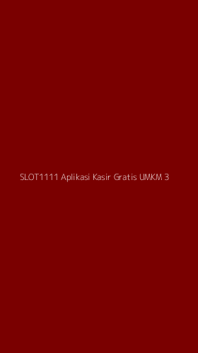 Tampilan Antarmuka Aplikasi Slot1111 Aplikasi Kasir Gratis Umkm - 3