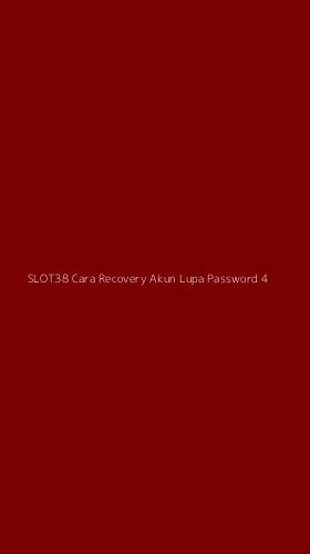 Tampilan Antarmuka Aplikasi Slot38 Cara Recovery Akun Lupa Password - 4