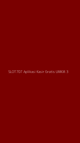 Tampilan Antarmuka Aplikasi Slot707 Aplikasi Kasir Gratis Umkm - 3