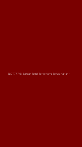 Tampilan Antarmuka Aplikasi Slot7774d Bandar Togel Terpercaya Bonus Harian - 1